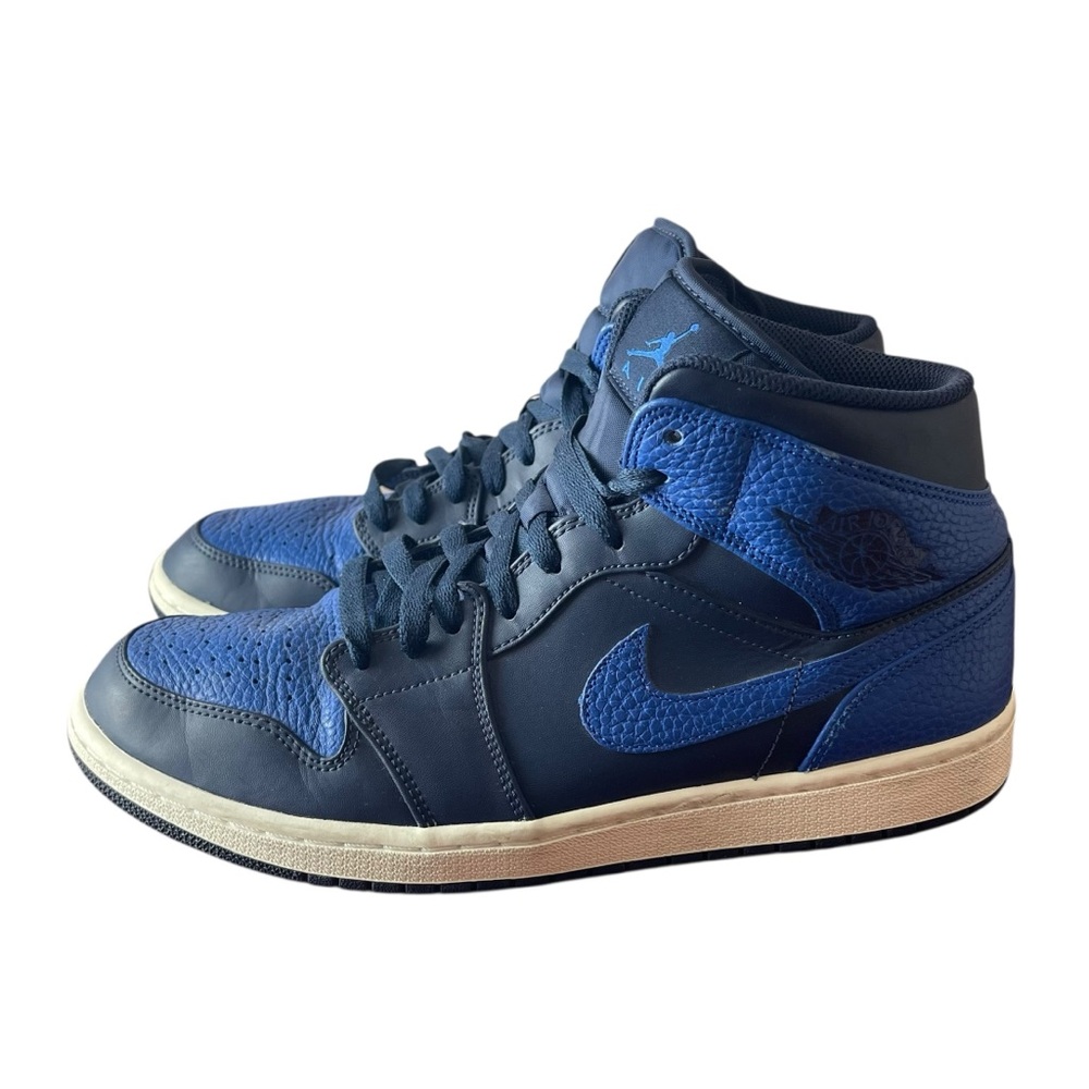 Nike Air JORDAN 1 RETRO MID OBSIDIAN ROYAL Sneakers 554724-412 Men’s Size 10.5